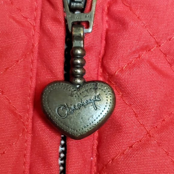 Vintage Obermeyer Red Ski Jacket Quilted faux fur lined hood‎ arm patch size 10 - Picture 7 of 13